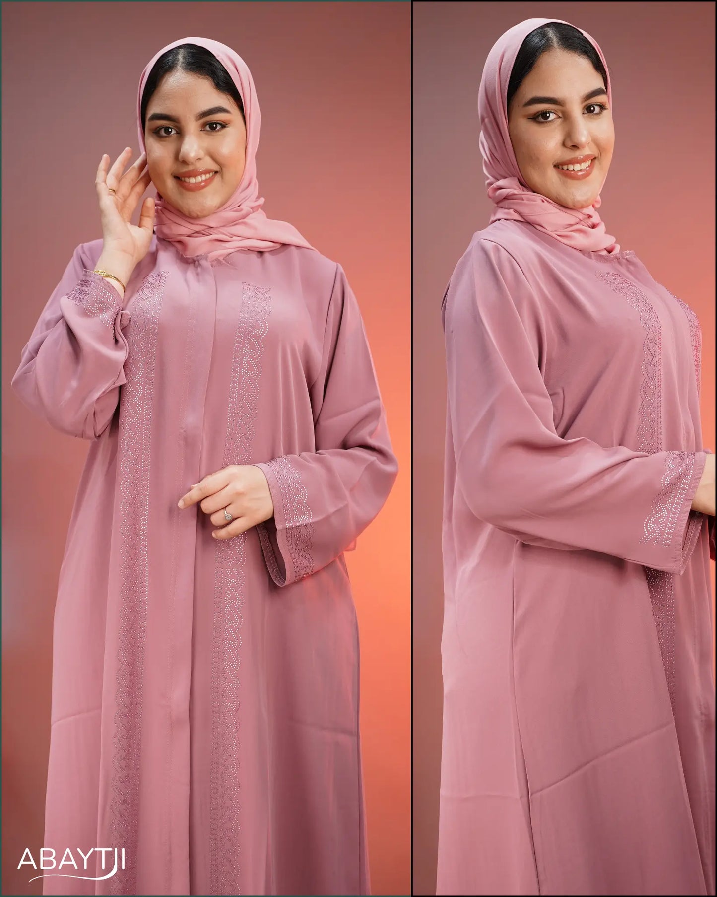 عباية إماراتية أنيقة وراقية + شال بنفس اللون هدية 🎁 (عرض محدود 24 ساعة فقط)
