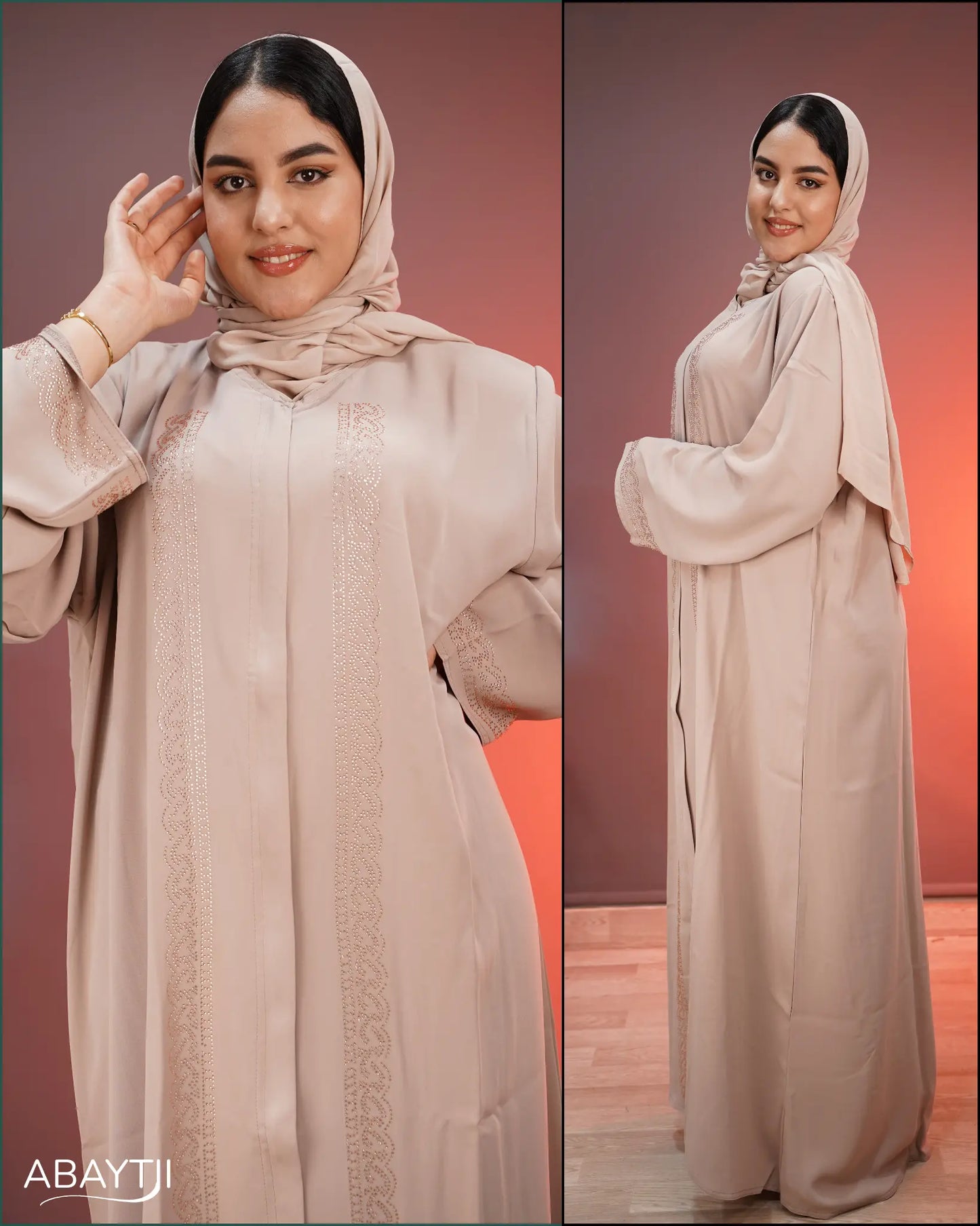 عباية إماراتية أنيقة وراقية + شال بنفس اللون هدية 🎁 (عرض محدود 24 ساعة فقط)