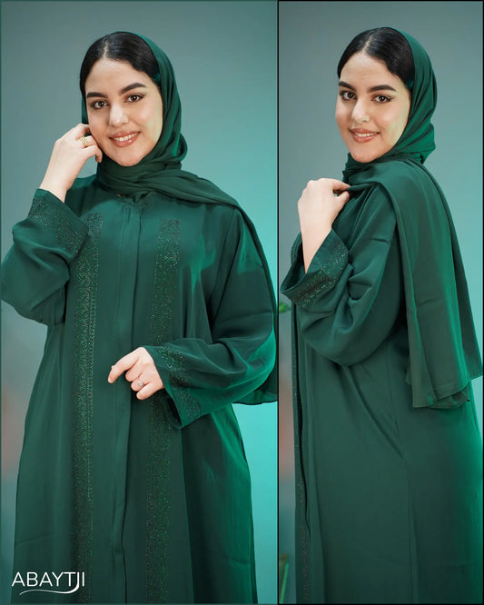 عباية إماراتية أنيقة وراقية + شال بنفس اللون هدية 🎁 (عرض محدود 24 ساعة فقط)
